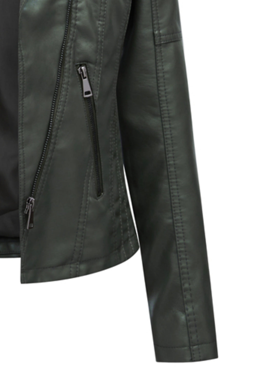 Violante™ | Women's Slim Fit Moto Jacket with Zip Front