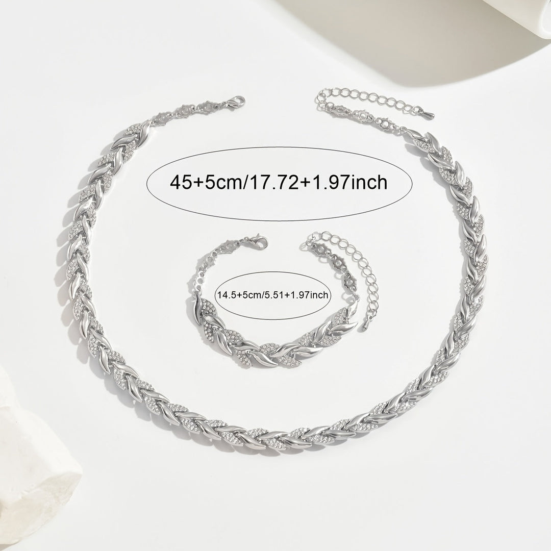 Elena™ | Elegant Fishtail Jewelry Set with Rhinestones