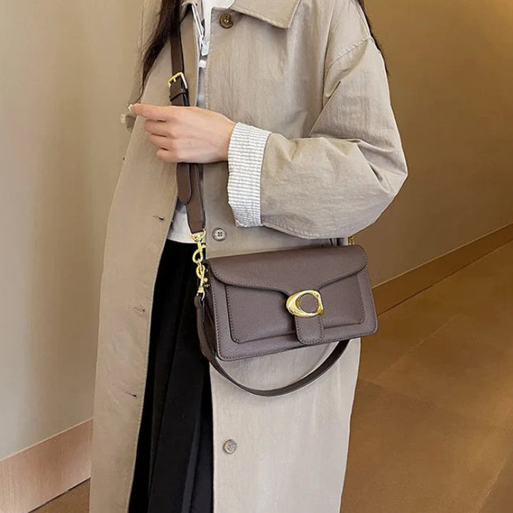 Vivienne | Gold-Clasp Crossbody Bag