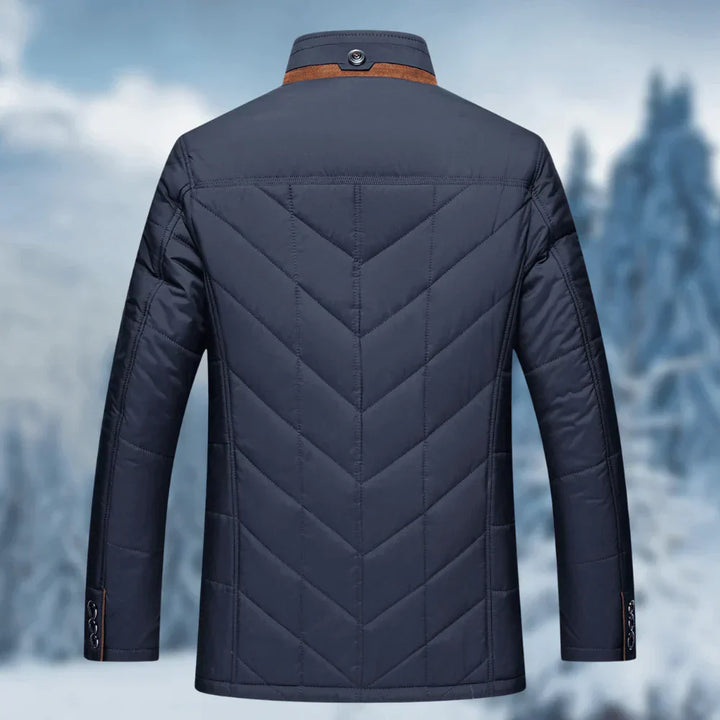 Roderick™ | Men's Quilted Winter Jacket with Plush Collar