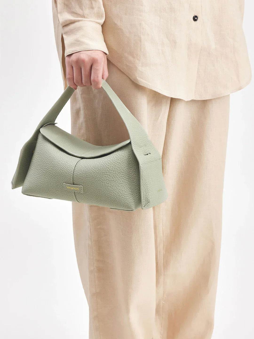 Roxane™ | Curved Leather Shoulder Bag