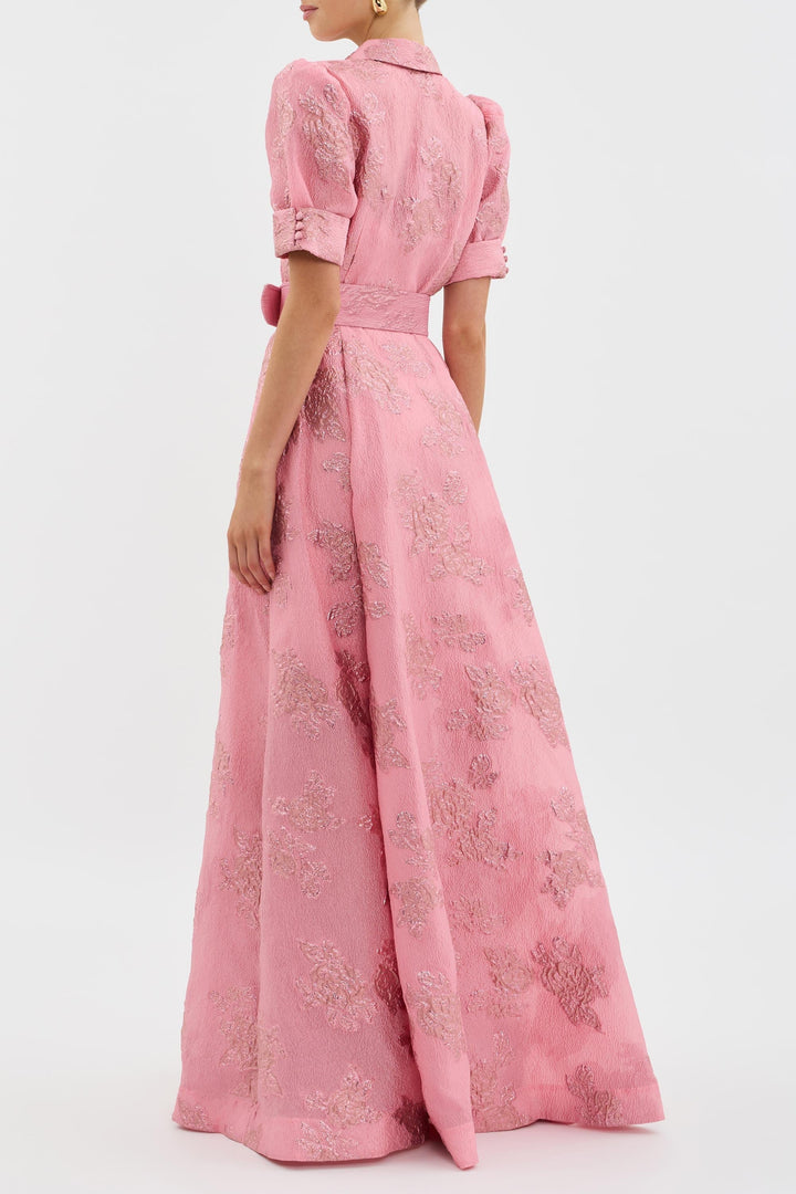 Anabella - Dress with Short Puffed Sleeves