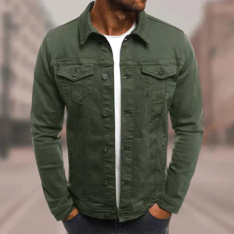 Winston™ | Men's Button-Front Trucker Jacket with Flap Pockets