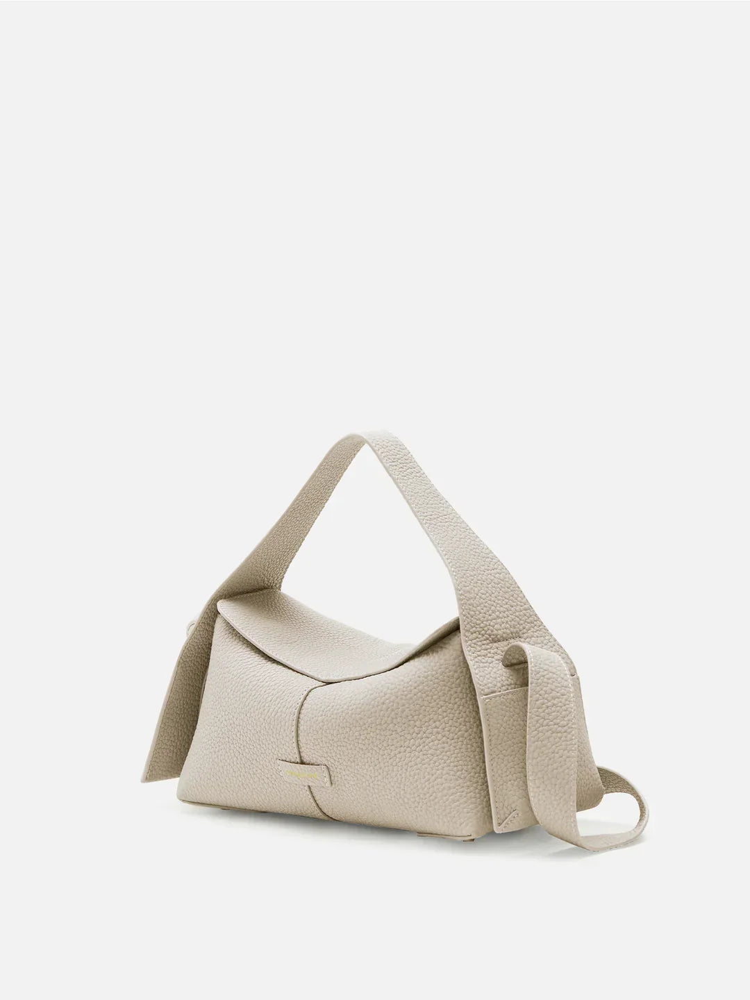 Roxane™ | Curved Leather Shoulder Bag – Ivory