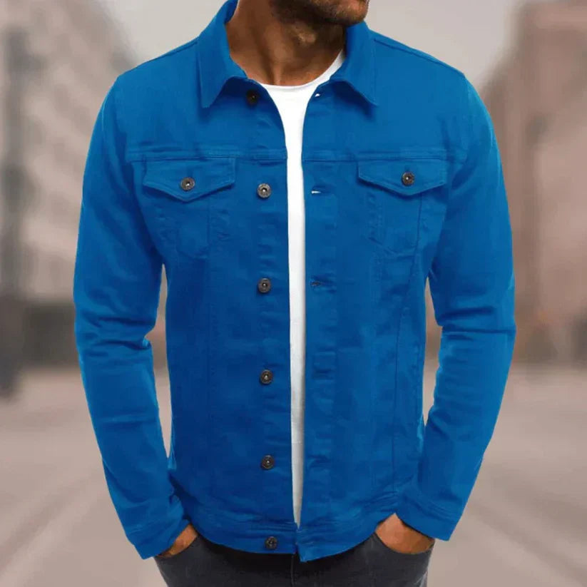 Winston™ | Men's Button-Front Trucker Jacket with Flap Pockets