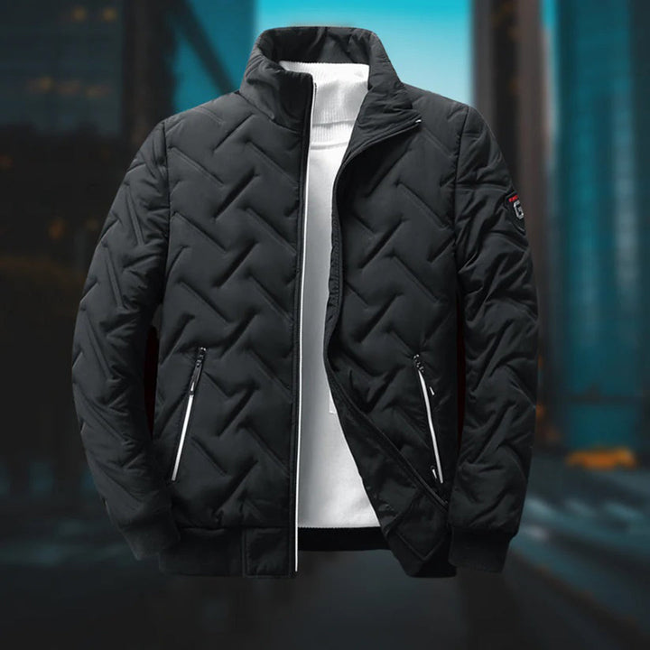 Maxwell™ | Men's Quilted Zip Jacket with Stand Collar