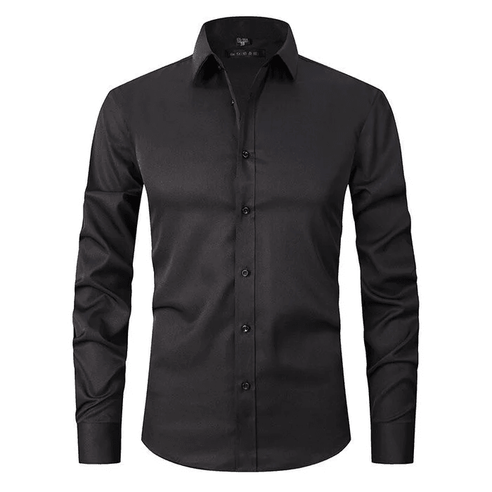 Declan™ | Men's Fitted Button-Up Dress Shirt with Point Collar