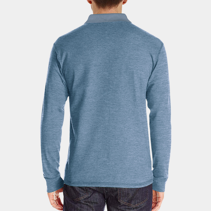 Truman™ | Men's Long Sleeve Polo with Chest Pocket