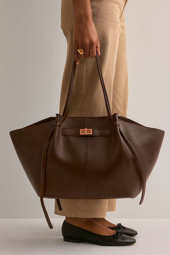 Lyra™ | Large PU Leather Tote
