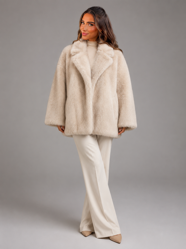 Oversized Faux Fur Statement Coat