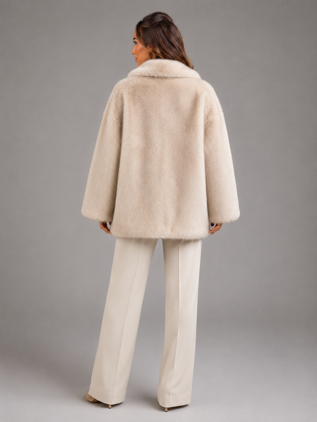 Oversized Faux Fur Statement Coat