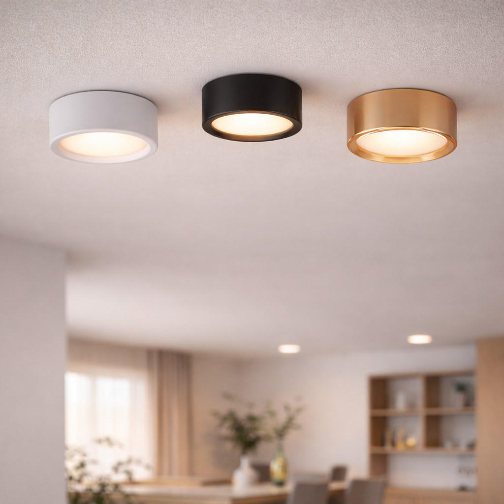 Modern Iron Flush Mount Ceiling Light — view 1