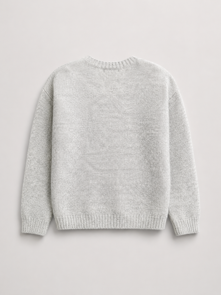 Fuzzy Knit Button-Through Cardigan