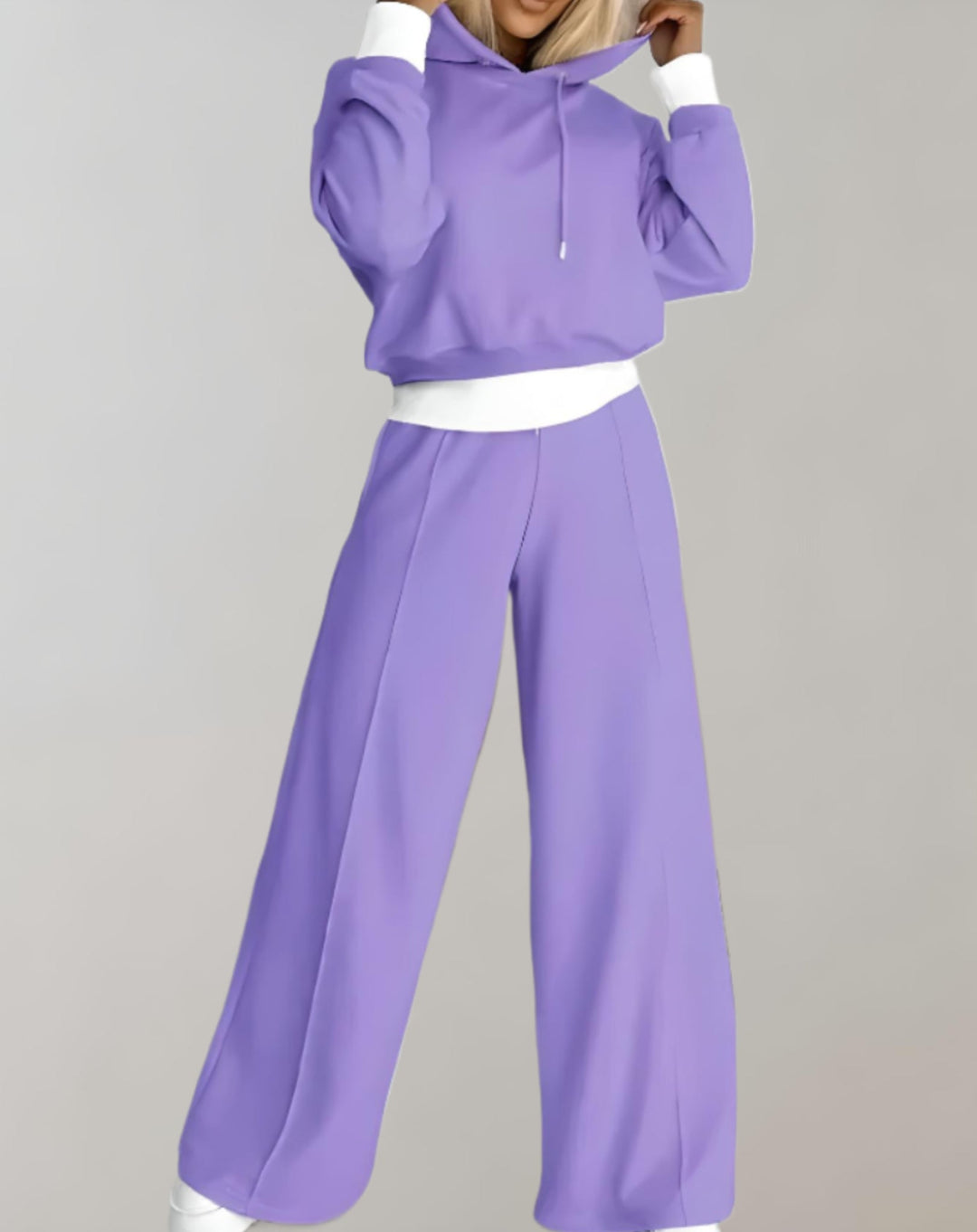 Anaelle™ | Women's Hoodie and Wide Leg Jogger Two-Piece Set