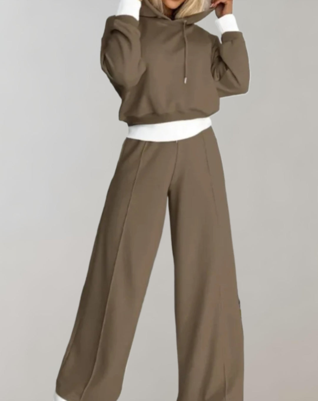 Anaelle™ | Women's Hoodie and Wide Leg Jogger Two-Piece Set