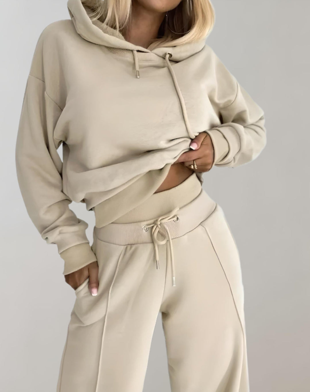 Anaelle™ | Women's Hoodie and Wide Leg Jogger Two-Piece Set