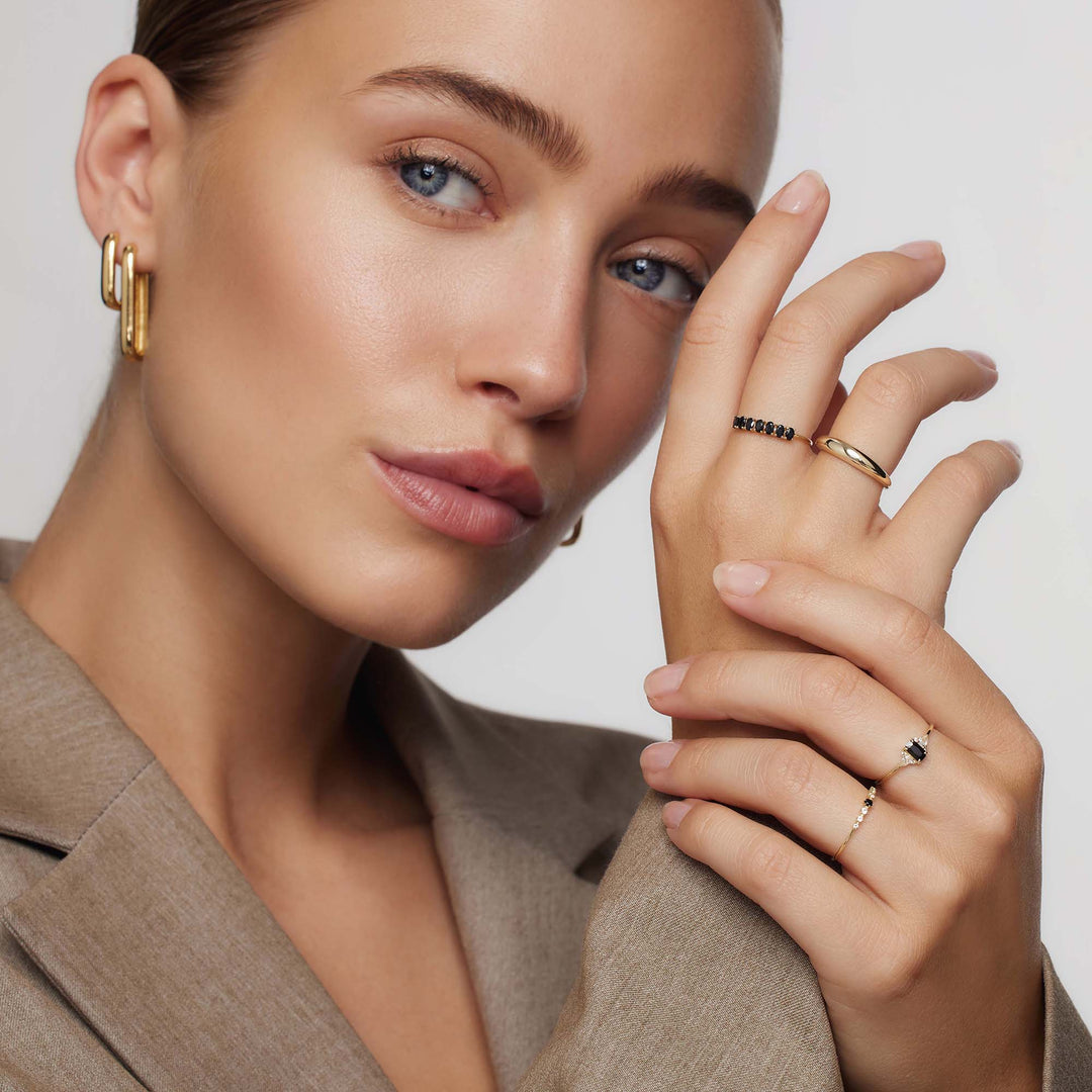 Solid Ring Rock | Gold