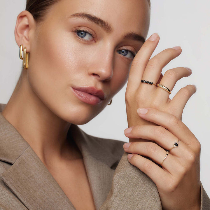 Solid Ring Rock | Gold