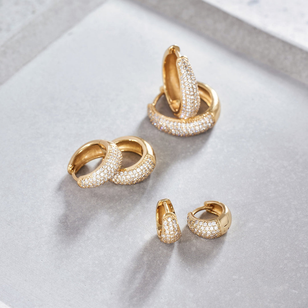 Jules Mini Hoop Earrings | 16k Gold