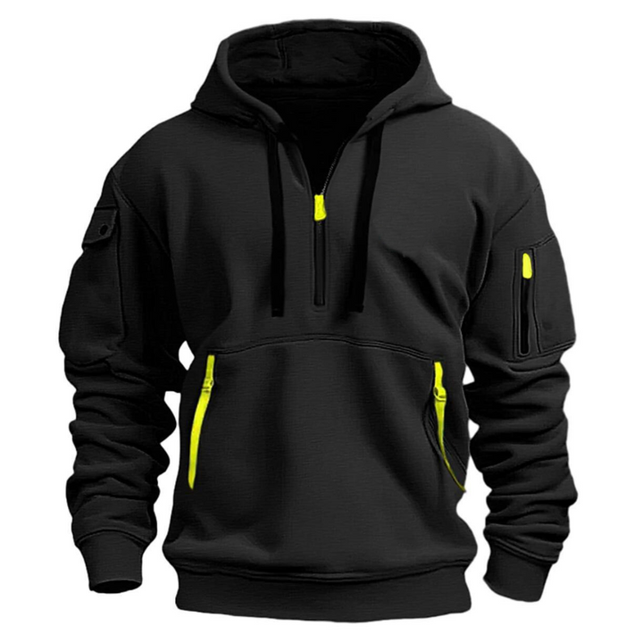Corentin™ | Men's Half-Zip Hoodie with Zip Pockets