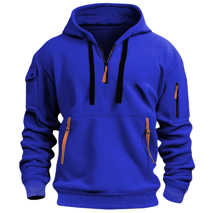 Corentin™ | Men's Half-Zip Hoodie with Zip Pockets