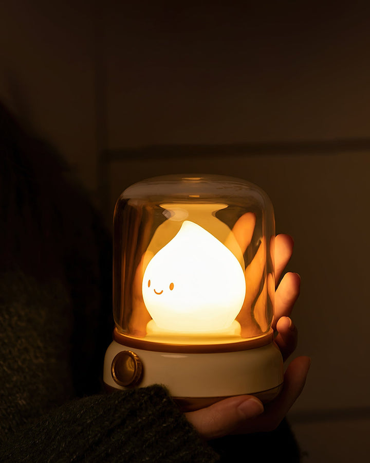 LED Flame-Effect Bedside Table Lamp — view 3