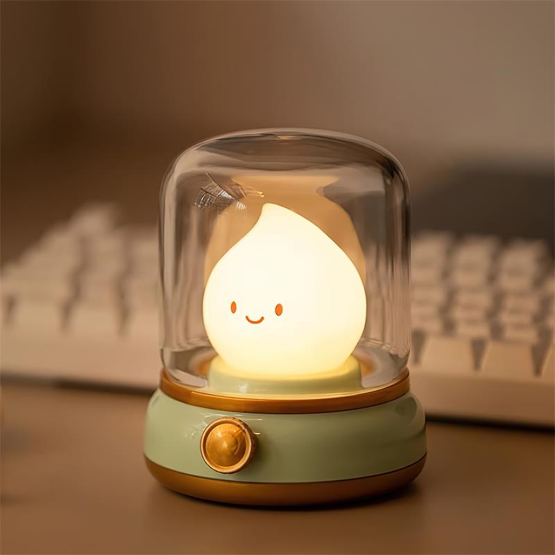 LED Flame-Effect Bedside Table Lamp — view 2