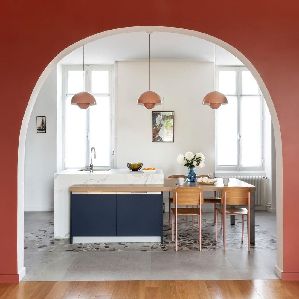 Dome Shade Pendant Light with Globe Diffuser — view 2