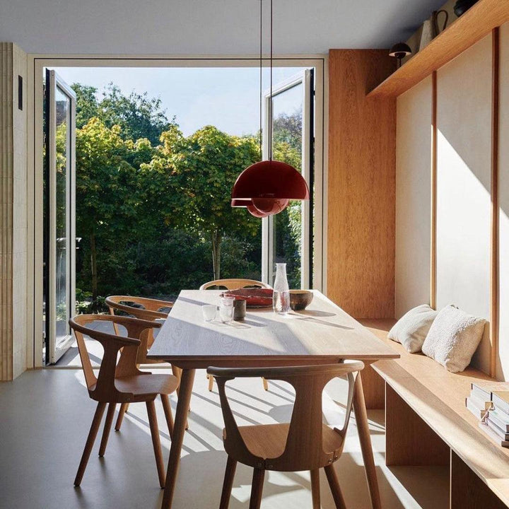 Dome Shade Pendant Light with Globe Diffuser — view 7