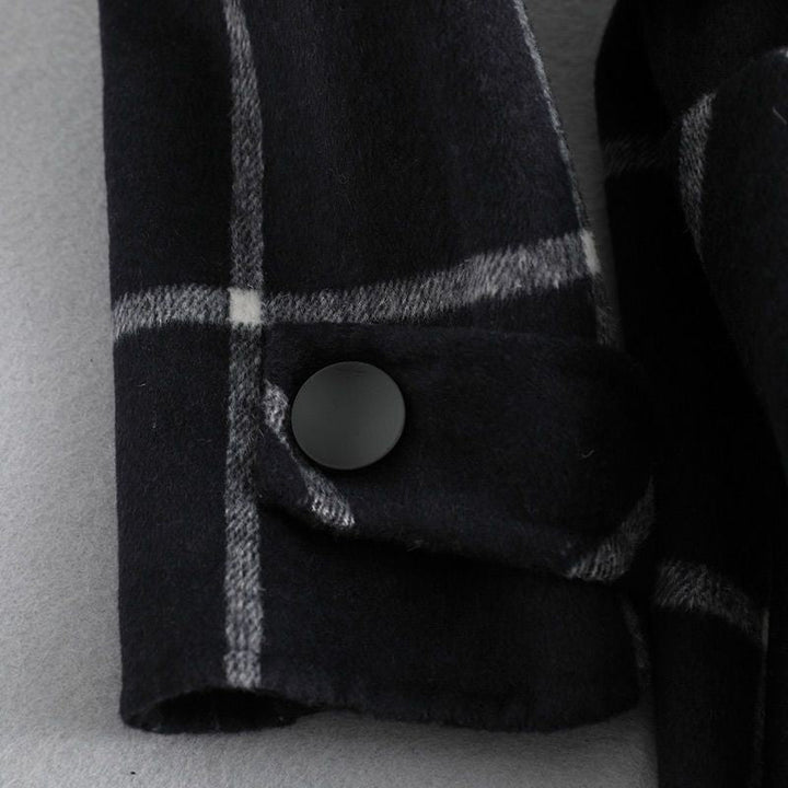 Valeriya™ | Elegant Checked Wool Coat