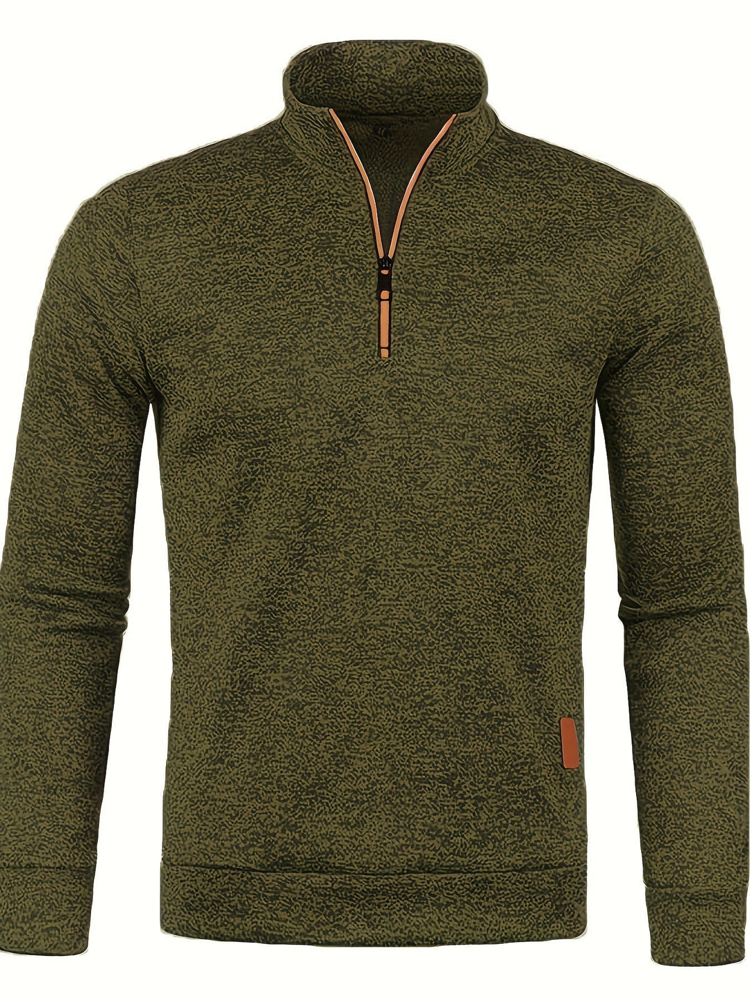 Jonas™ | Men's Heathered Quarter-Zip Pullover with Stand Collar