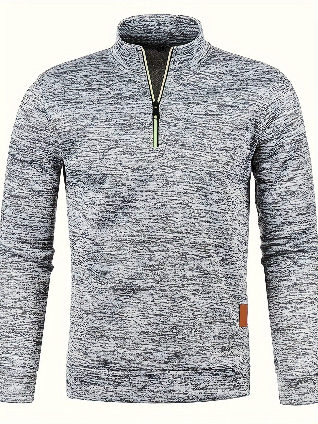 Jonas™ | Men's Heathered Quarter-Zip Pullover with Stand Collar