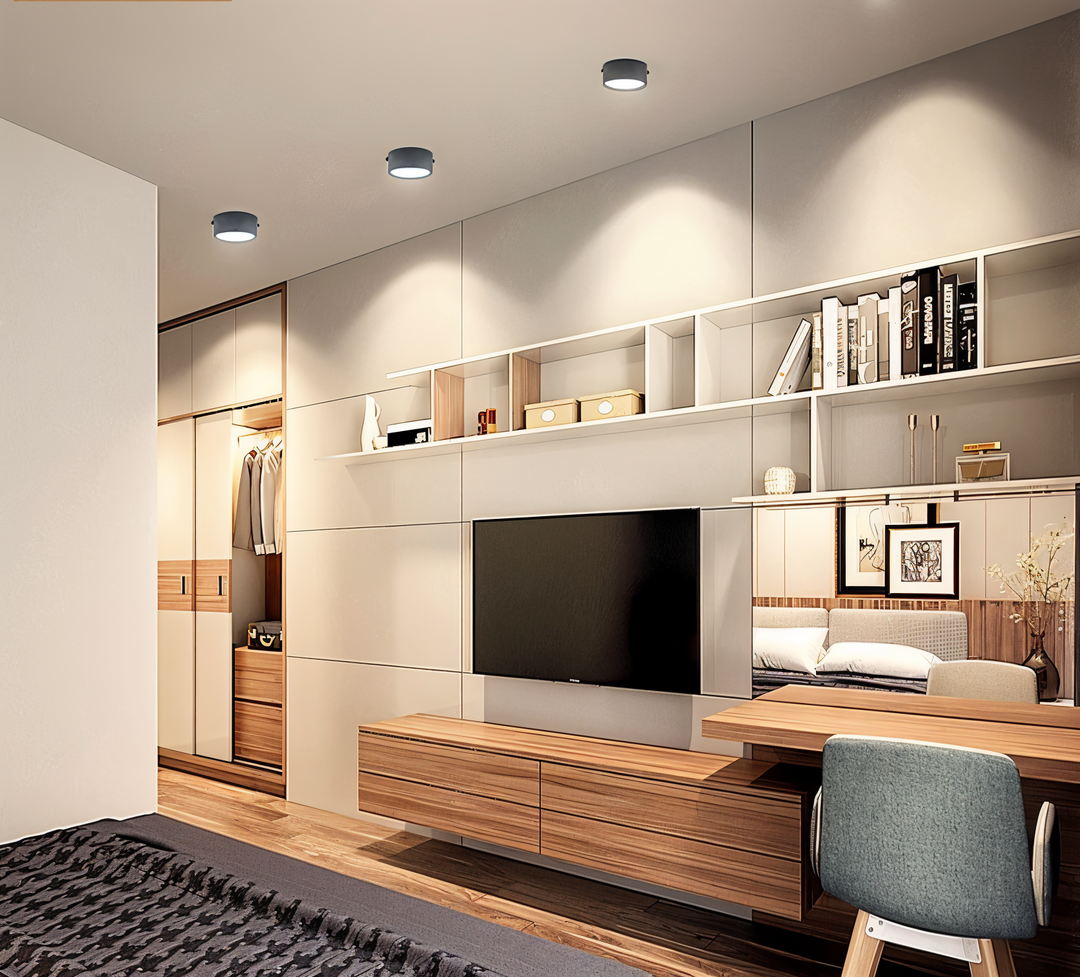 Modern Iron Flush Mount Ceiling Light — view 6