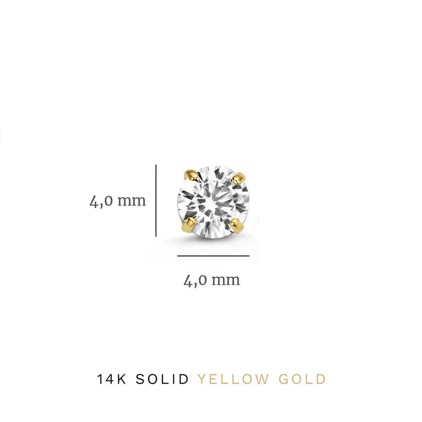 Dara Brillane Earring Set with Stone | Gold