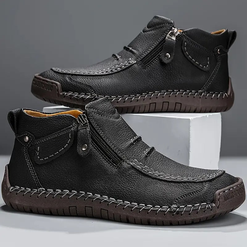 Lyon™ | Handcrafted Zipper Ankle Shoes