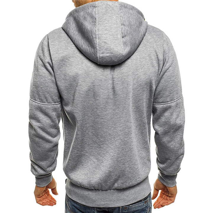 Lazare™ | Men's Full Zip Hoodie with Contrast Zip Pockets
