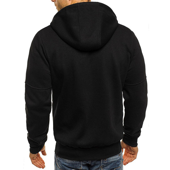 Lazare™ | Men's Full Zip Hoodie with Contrast Zip Pockets
