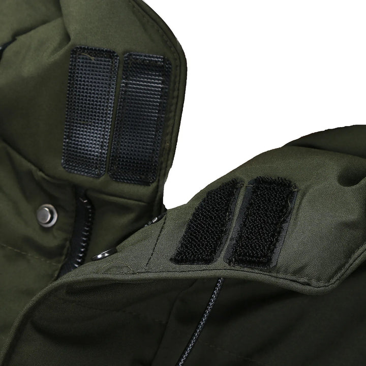 Pierce™ | Men's Hooded Longline Puffer Coat with Snap Placket