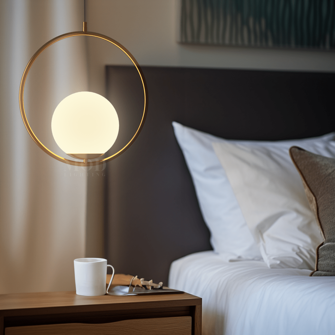 Oval Cage Globe Pendant Light — view 4