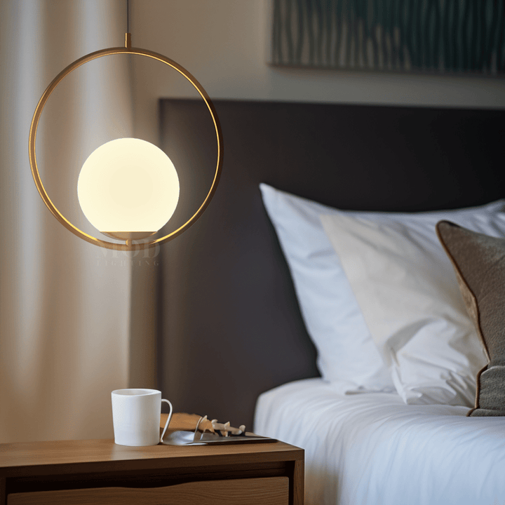 Oval Cage Globe Pendant Light — view 4