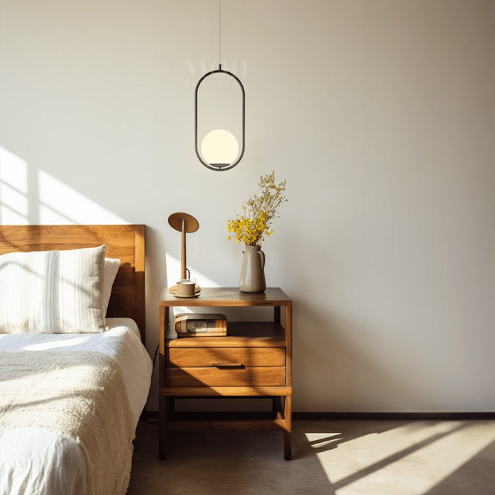 Oval Cage Globe Pendant Light — view 5
