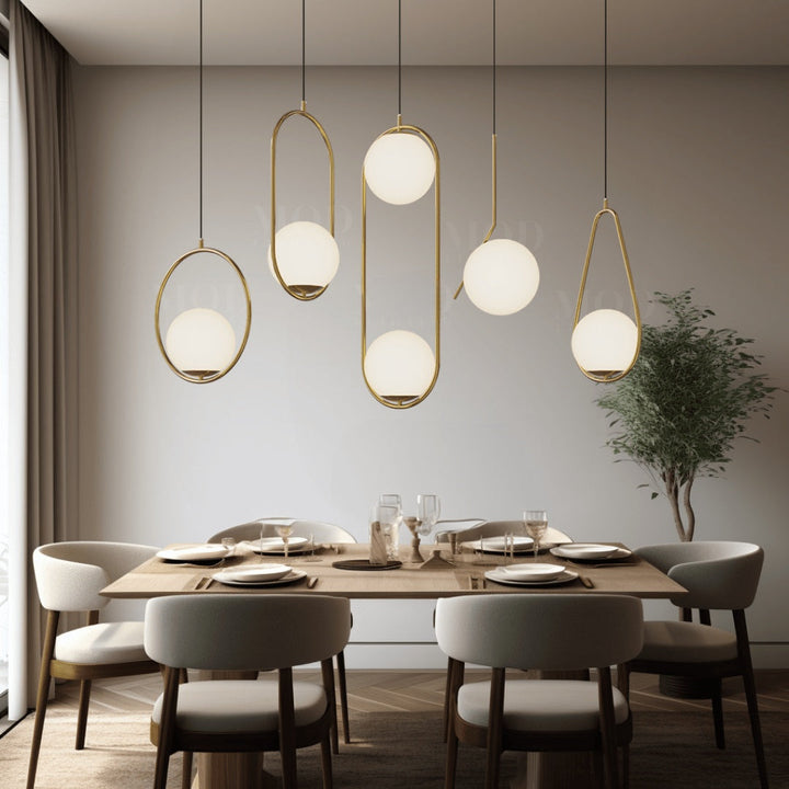 Oval Cage Globe Pendant Light — view 2