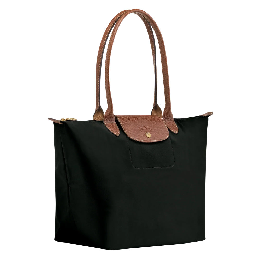 Solène™ | Foldable Nylon Shoulder Tote – side