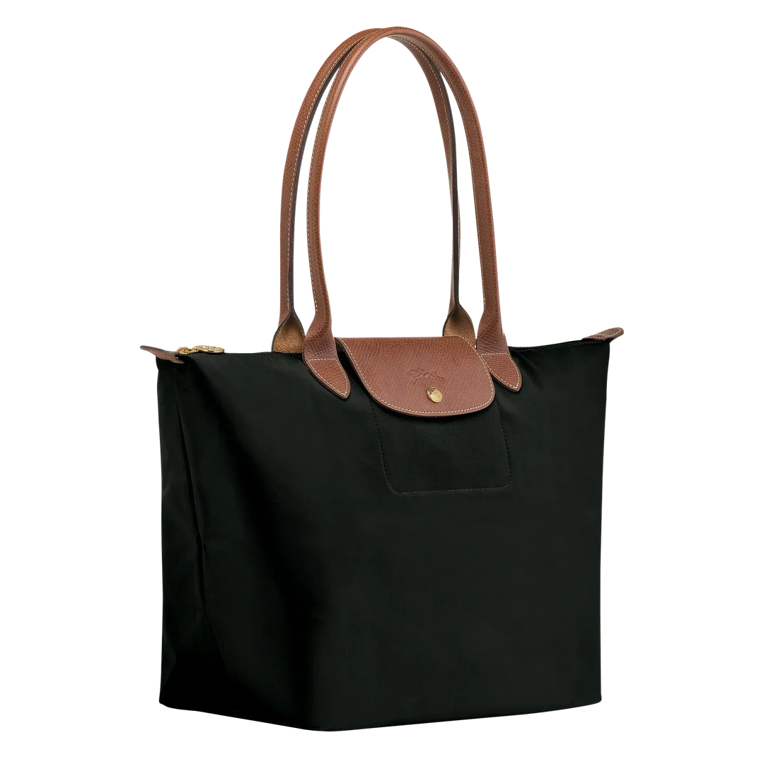 Solène™ | Foldable Nylon Shoulder Tote – side
