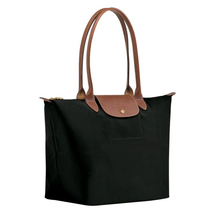 Solène™ | Foldable Nylon Shoulder Tote – side