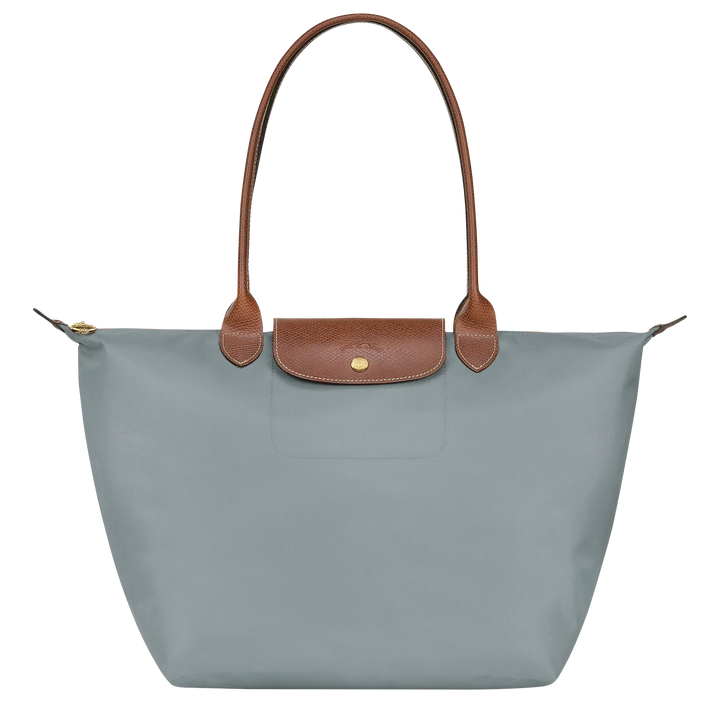 Solène™ | Foldable Nylon Shoulder Tote – Large Slate