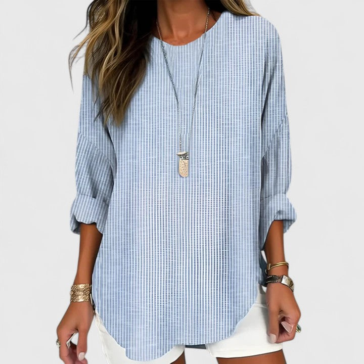 Rhea™ | Trendy Striped Blouse