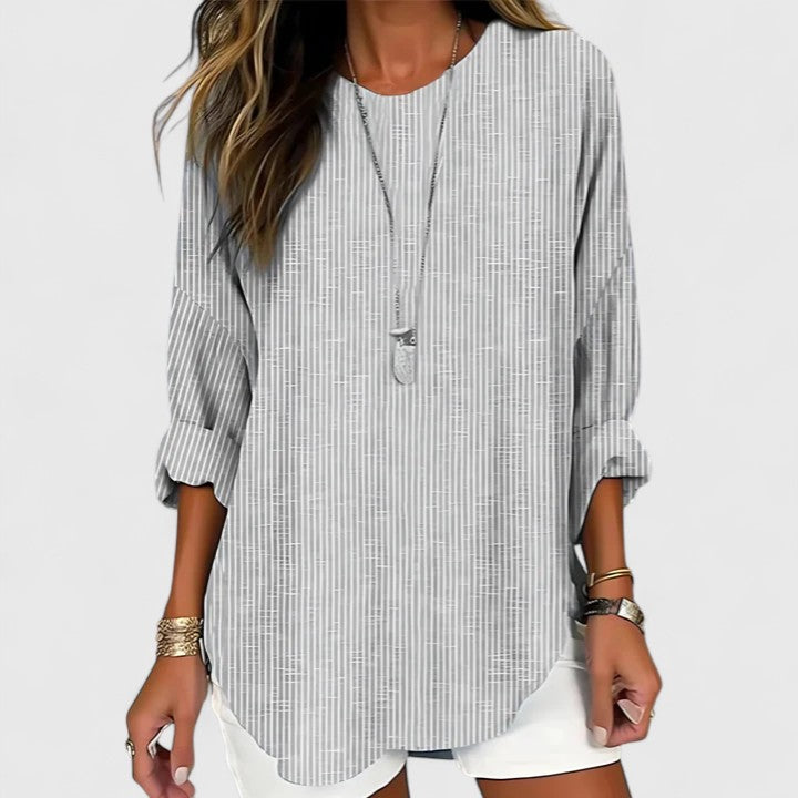 Rhea™ | Trendy Striped Blouse