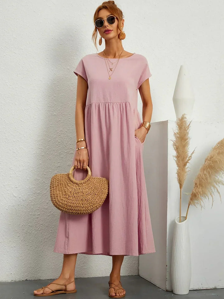 Gabrielle™ | Timeless Elegant Flowing Midi Dress
