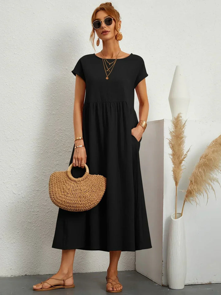 Gabrielle™ | Timeless Elegant Flowing Midi Dress